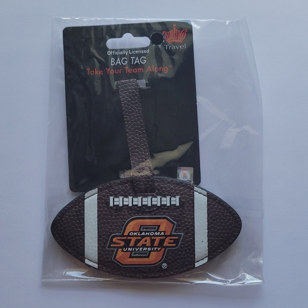 🌵 4/$20 Oklahoma State Football Luggage Tag New